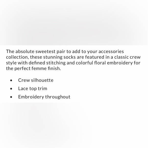 NWT Free People Heart Blooms Socks - Picture 4 of 4